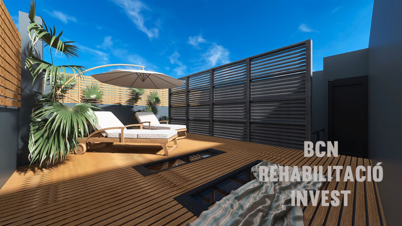 Terrace of Duplex for sale in  Barcelona Capital  with Air Conditioner, Heating and Parquet flooring
