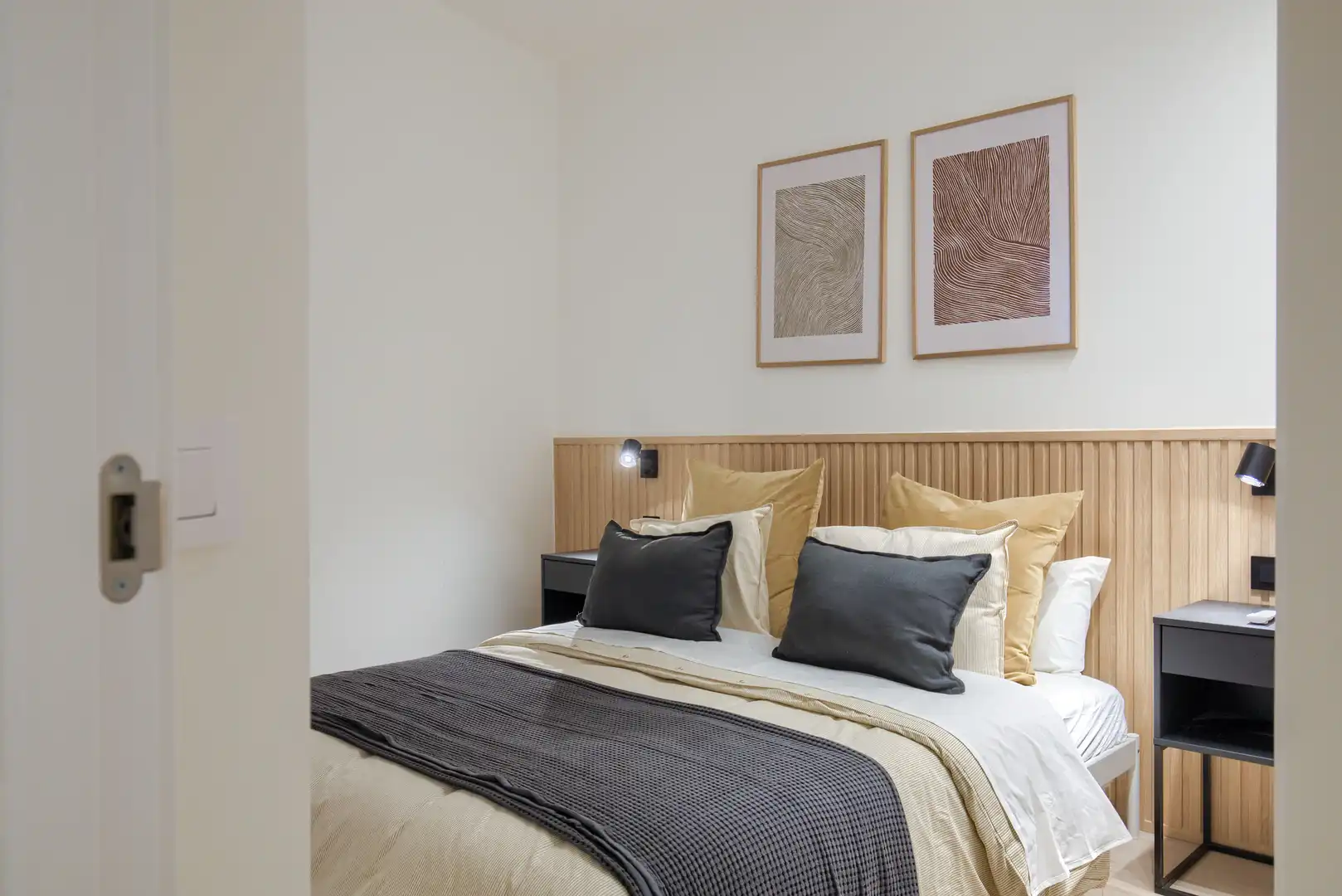 Bedroom of Flat for rent in Madrid  with Heating and Balcony