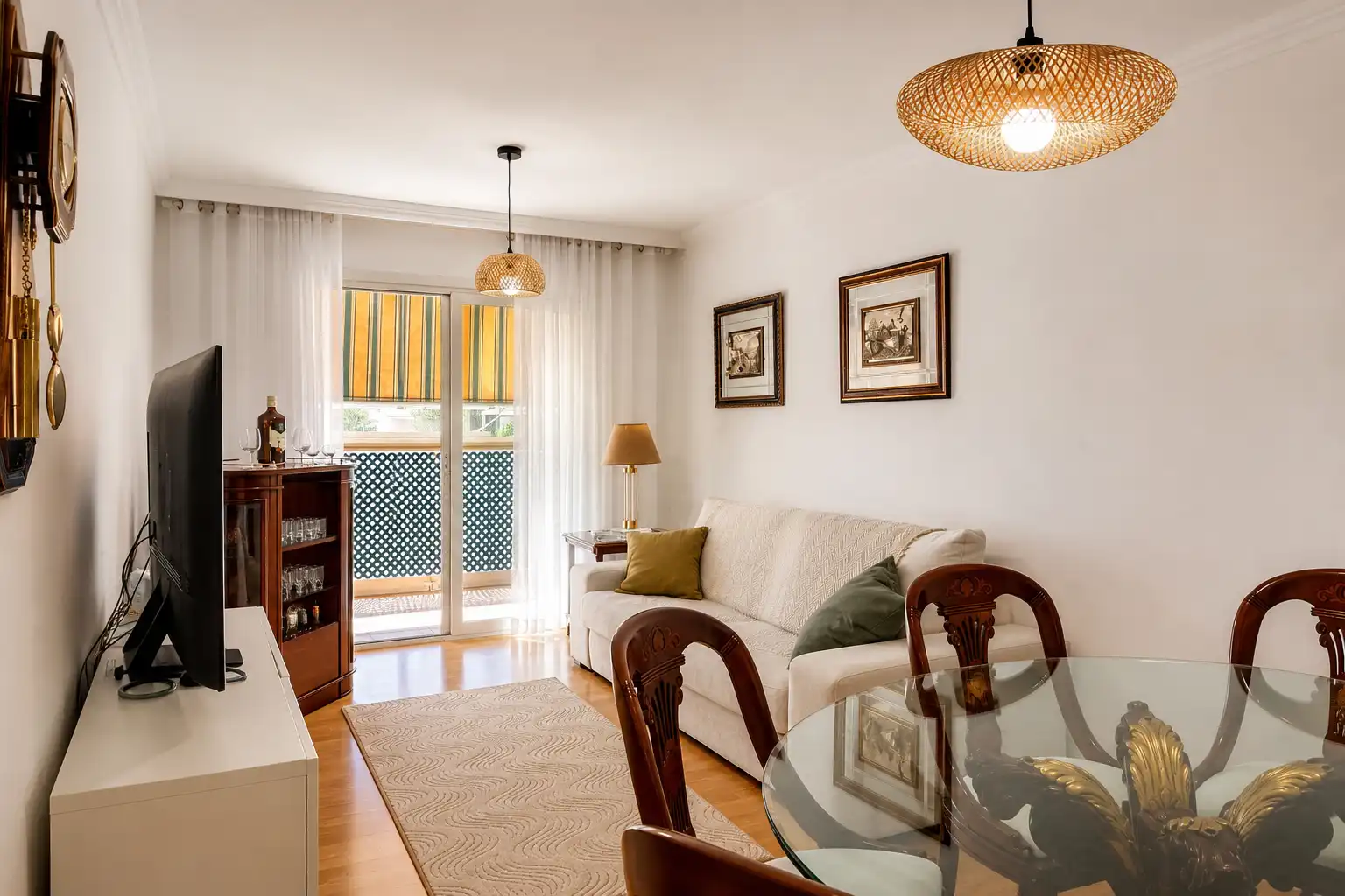 Sala d'estar de Pis en venda en Málaga amb Aire condicionat, Jardí privat i Terrassa