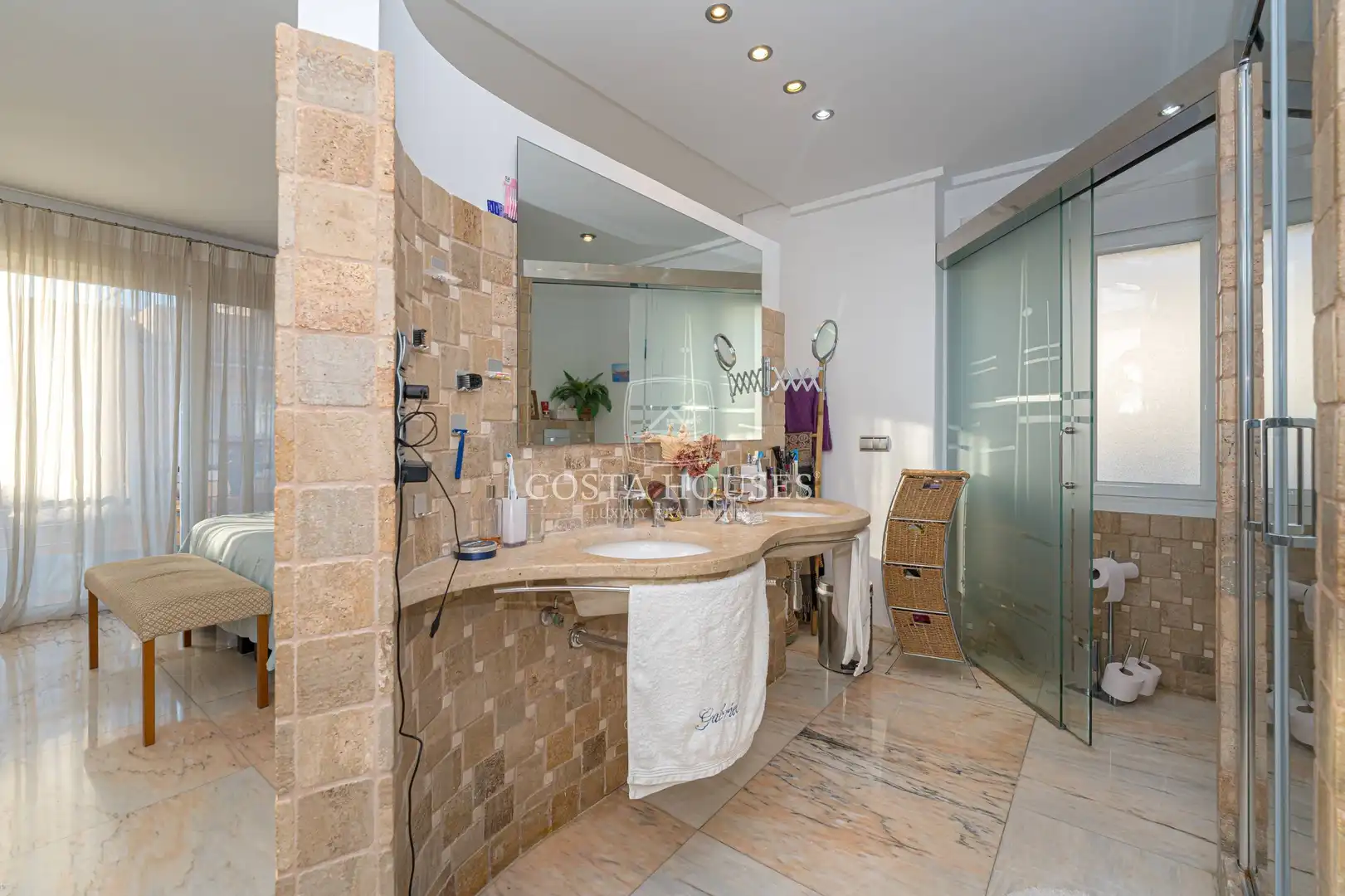 Bathroom of Houses for sale in Jávea / Xàbia  with Air Conditioner, Heating and Terrace