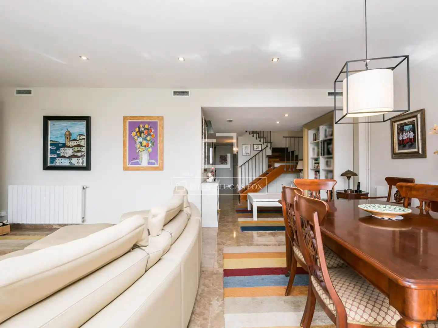 Living room of Houses for rent in Castelldefels  with Air Conditioner, Private garden and Terrace