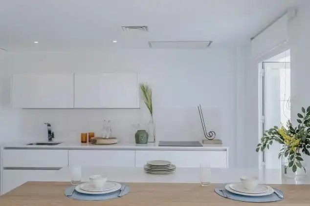 Kitchen of Apartments for rent in Benalmádena  with Air Conditioner, Oven and Washing machine