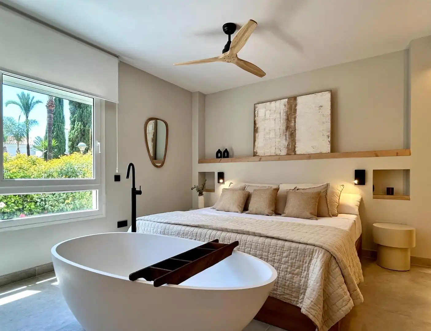 Bedroom of Apartments for sale in Marbella  with Air Conditioner, Heating and Private garden