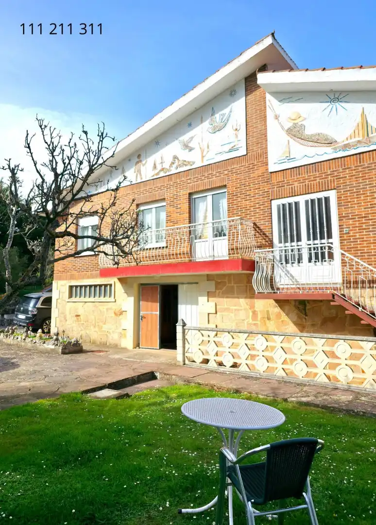 Vista exterior de Casa o xalet en venda en Pomar de Valdivia amb Calefacció, Jardí privat i Terrassa