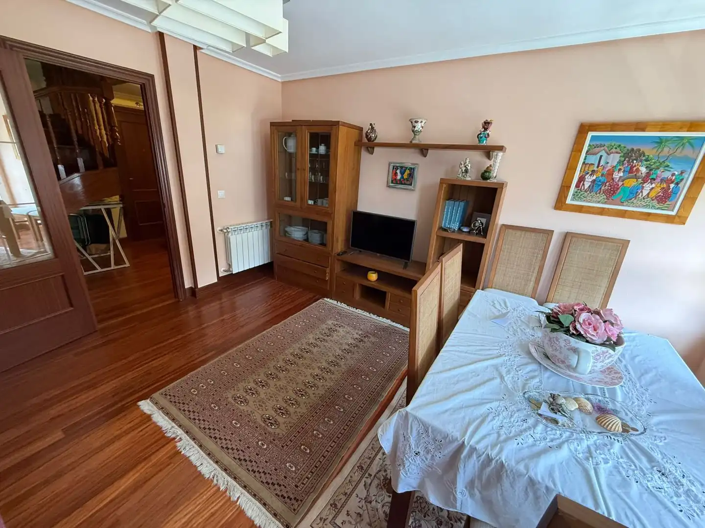 Living room of Flat for sale in Santoña  with Heating, Parquet flooring and Terrace