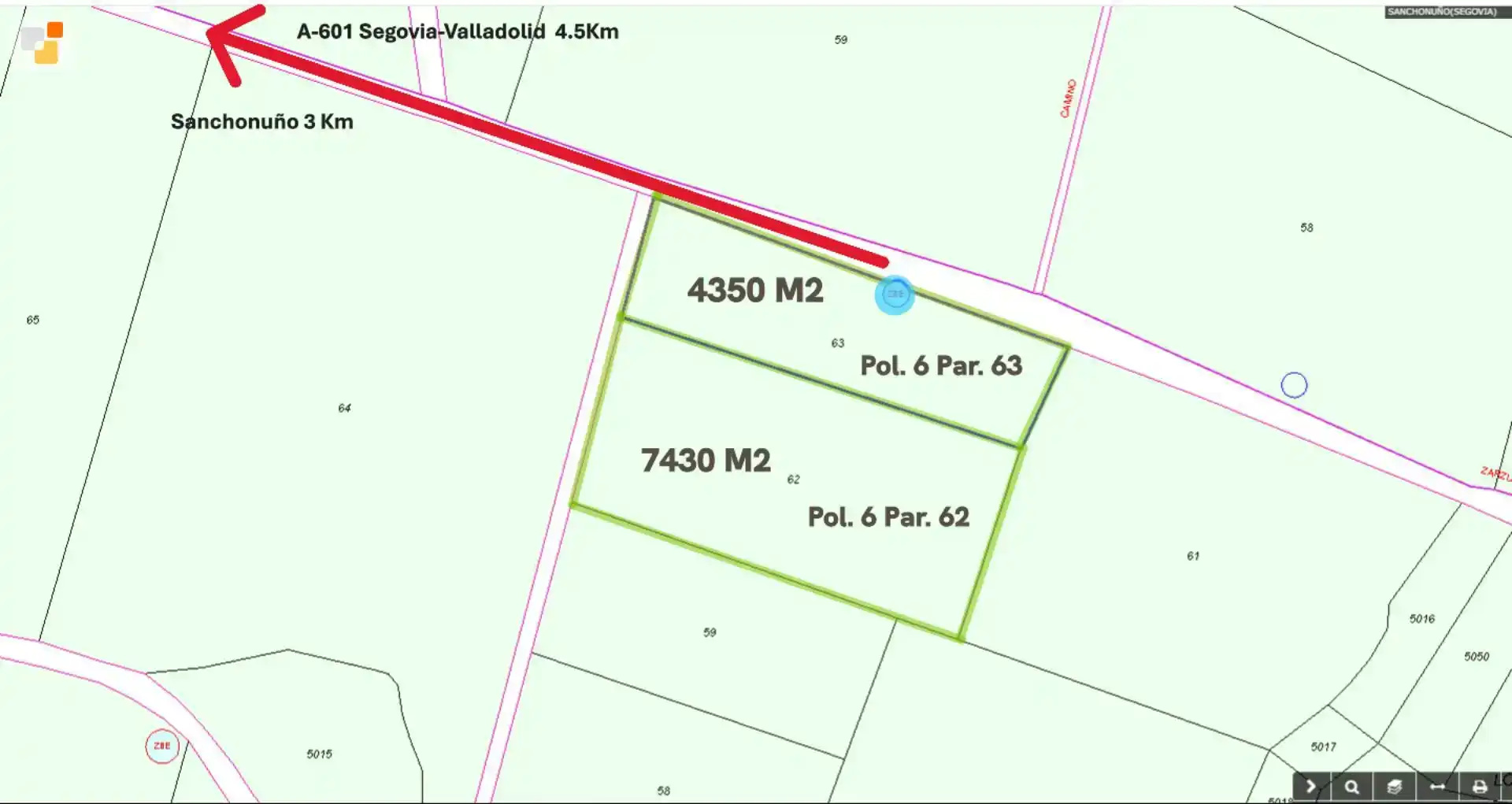 Land for sale in Sanchonuño