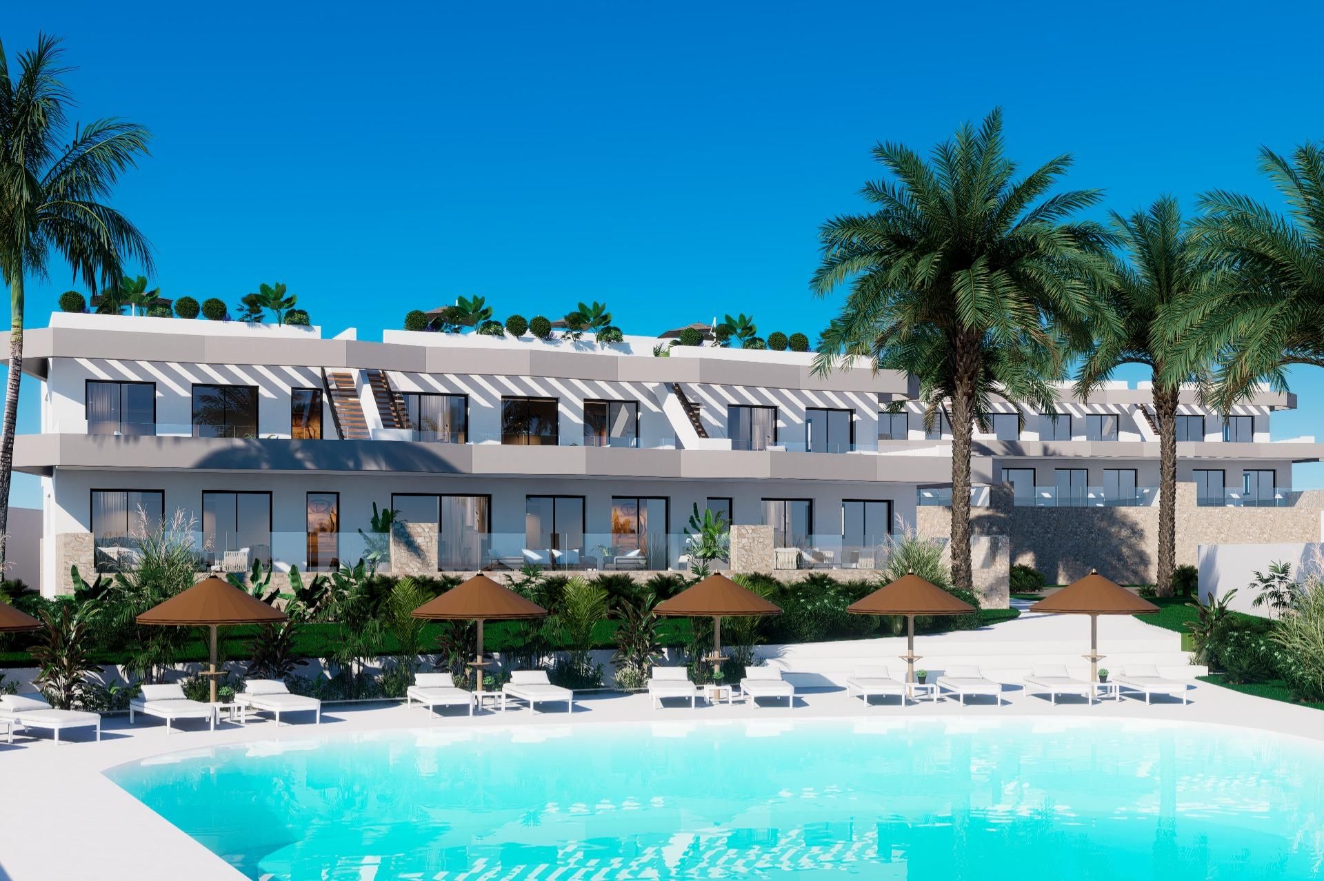 Exterior view of Single-family semi-detached for sale in Finestrat  with Air Conditioner, Heating and Private garden