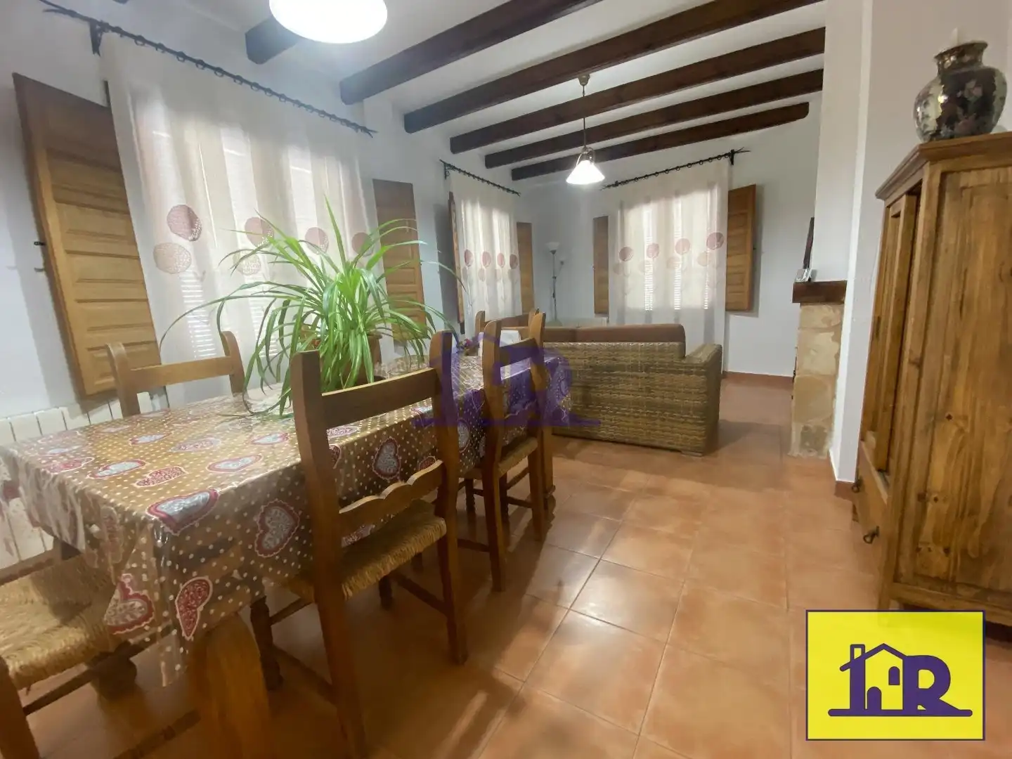 Dining room of Flat for sale in Cuenca  with Heating, Terrace and Furnished
