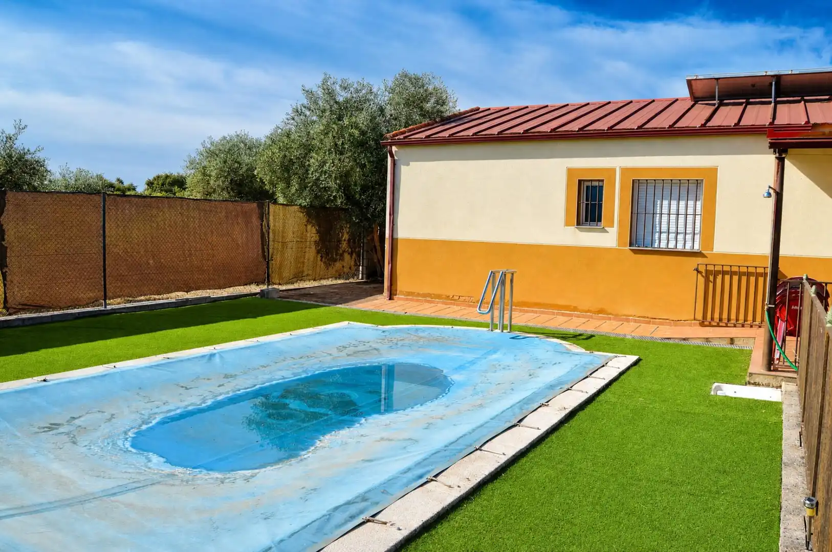 Swimming pool of Country homes for sale in Alcuéscar  with Storage room and Swimming Pool