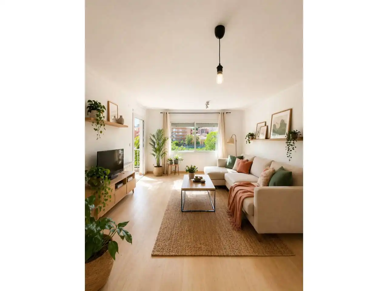 Wohnzimmer von Wohnung zum Verkauf in Cerdanyola del Vallès mit Heizung, Parkett und Balkon