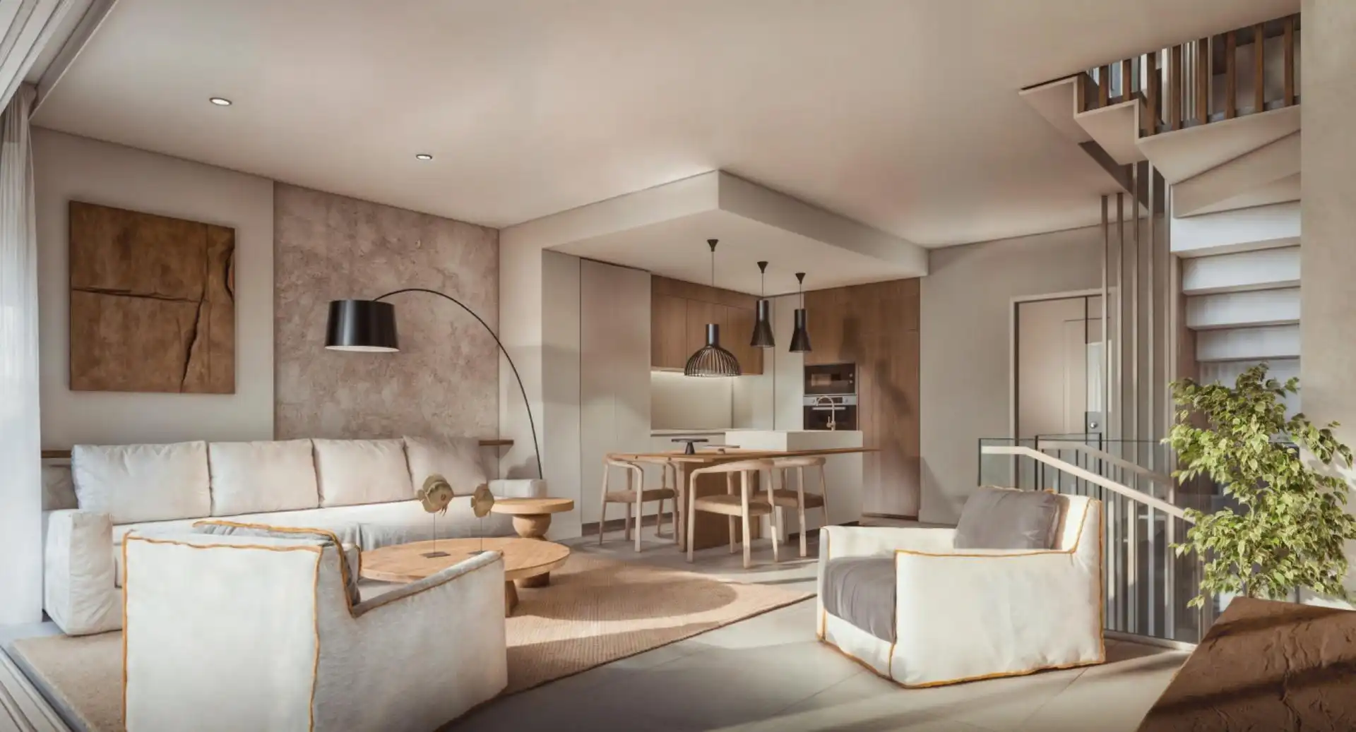 Sala de estar de Casa adosada en venta en Es Mercadal con Aire acondicionado, Calefacción y Terraza