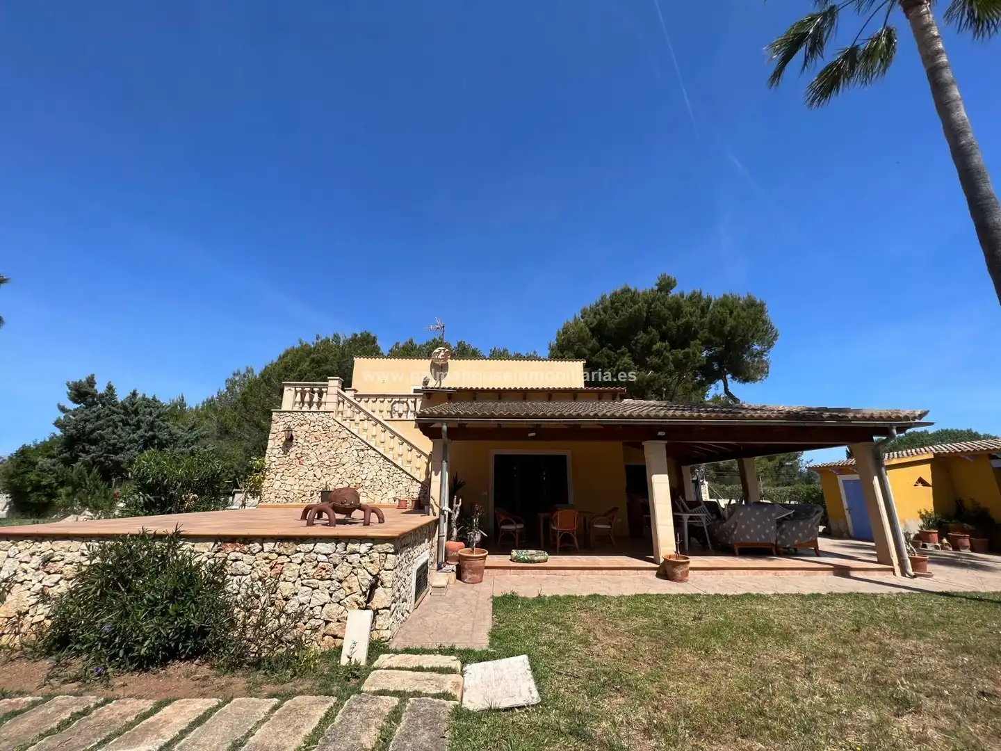 Garten von Country house zur Miete in Muro mit Klimaanlage, Heizung und Privatgarten