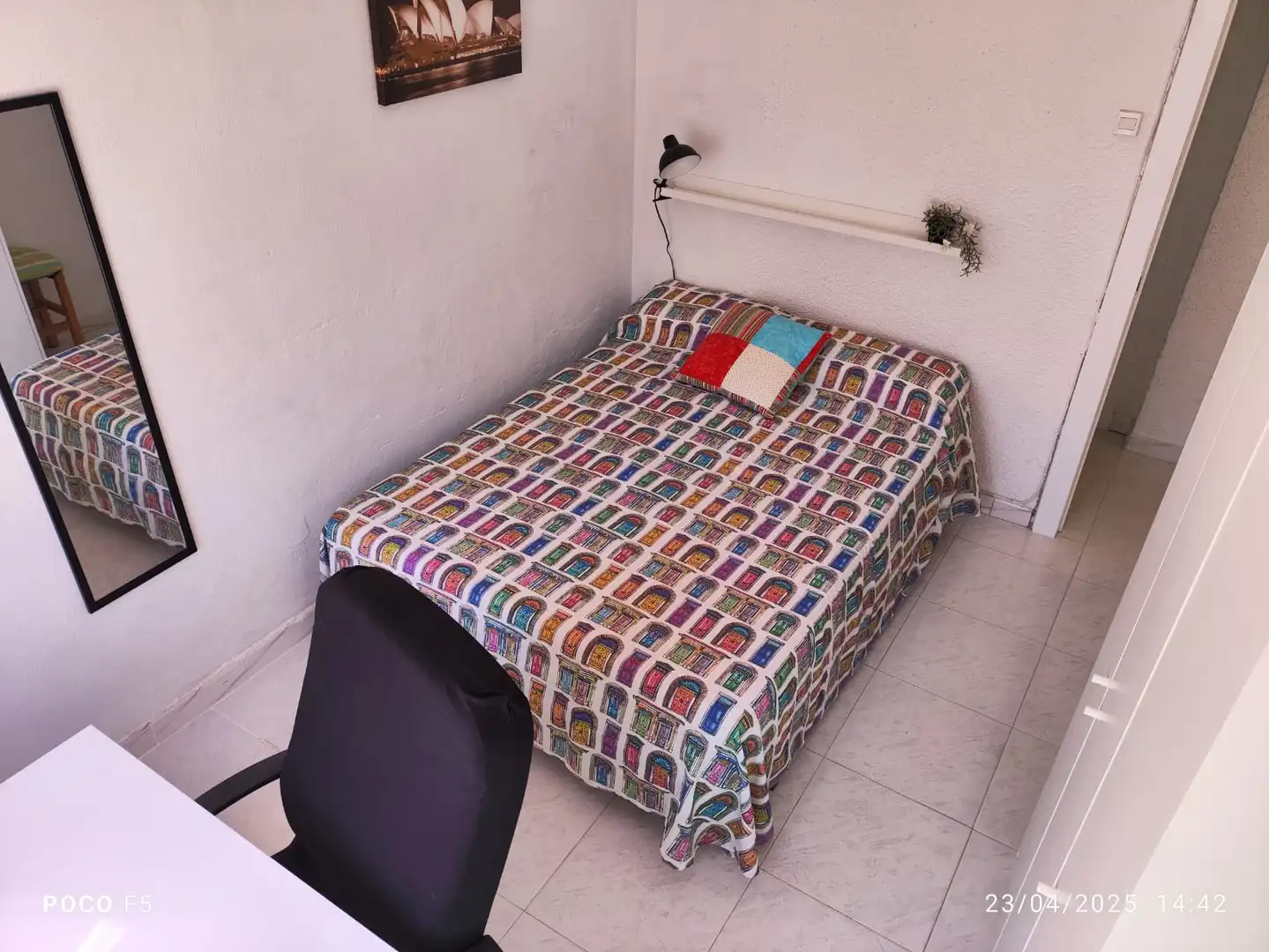 Bedroom of Flat for rent in Zaragoza  with Heating, Parquet flooring and Furnished