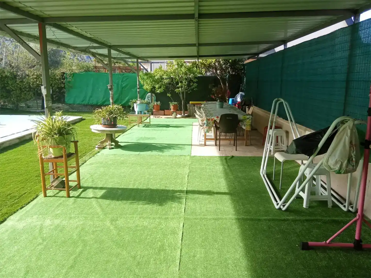 Terraza de Casa o chalet para compartir en Aranjuez con Jardín privado, Amueblado y Horno