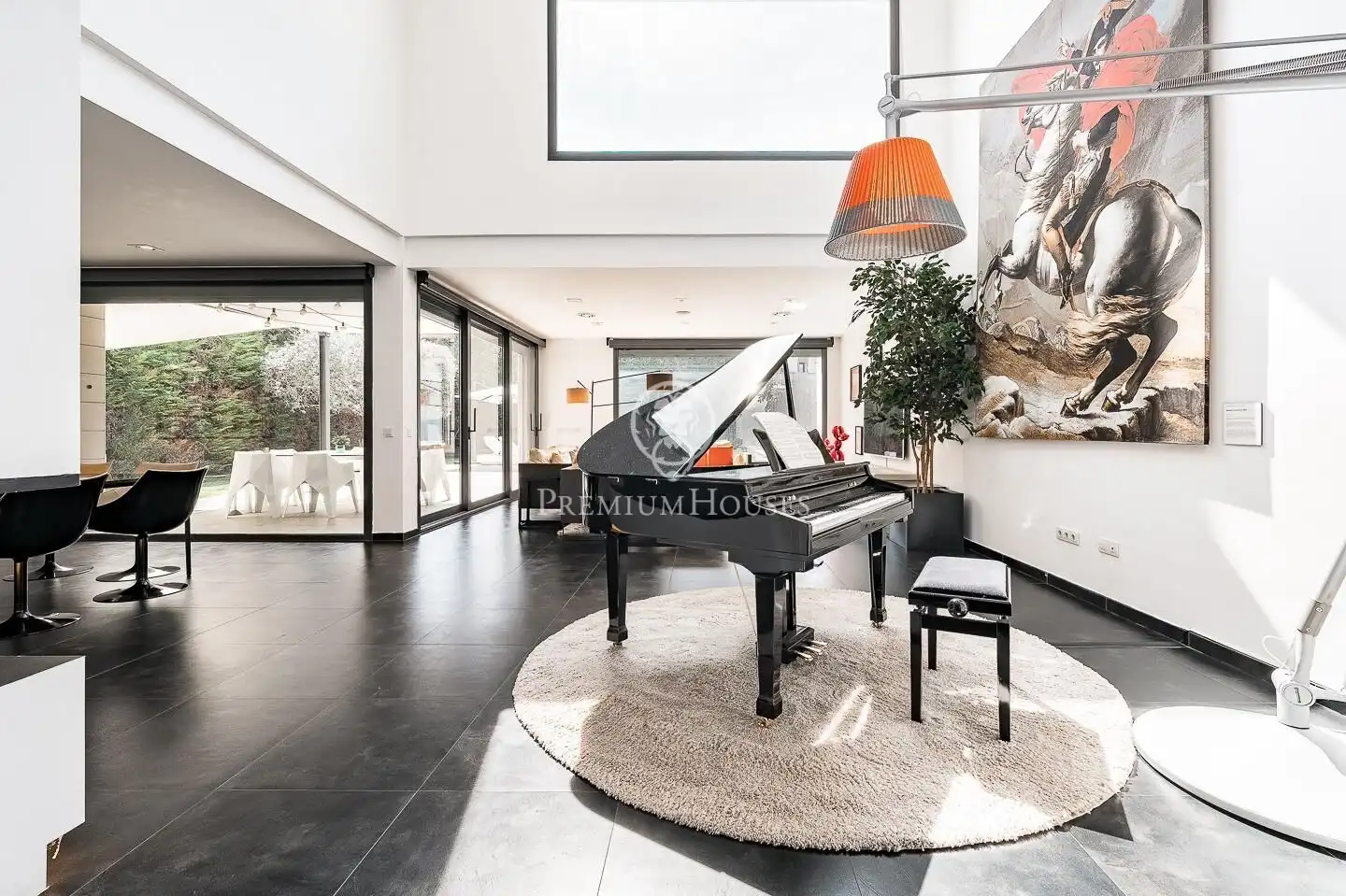 Living room of Houses for sale in Sant Cugat del Vallès  with Air Conditioner, Heating and Private garden