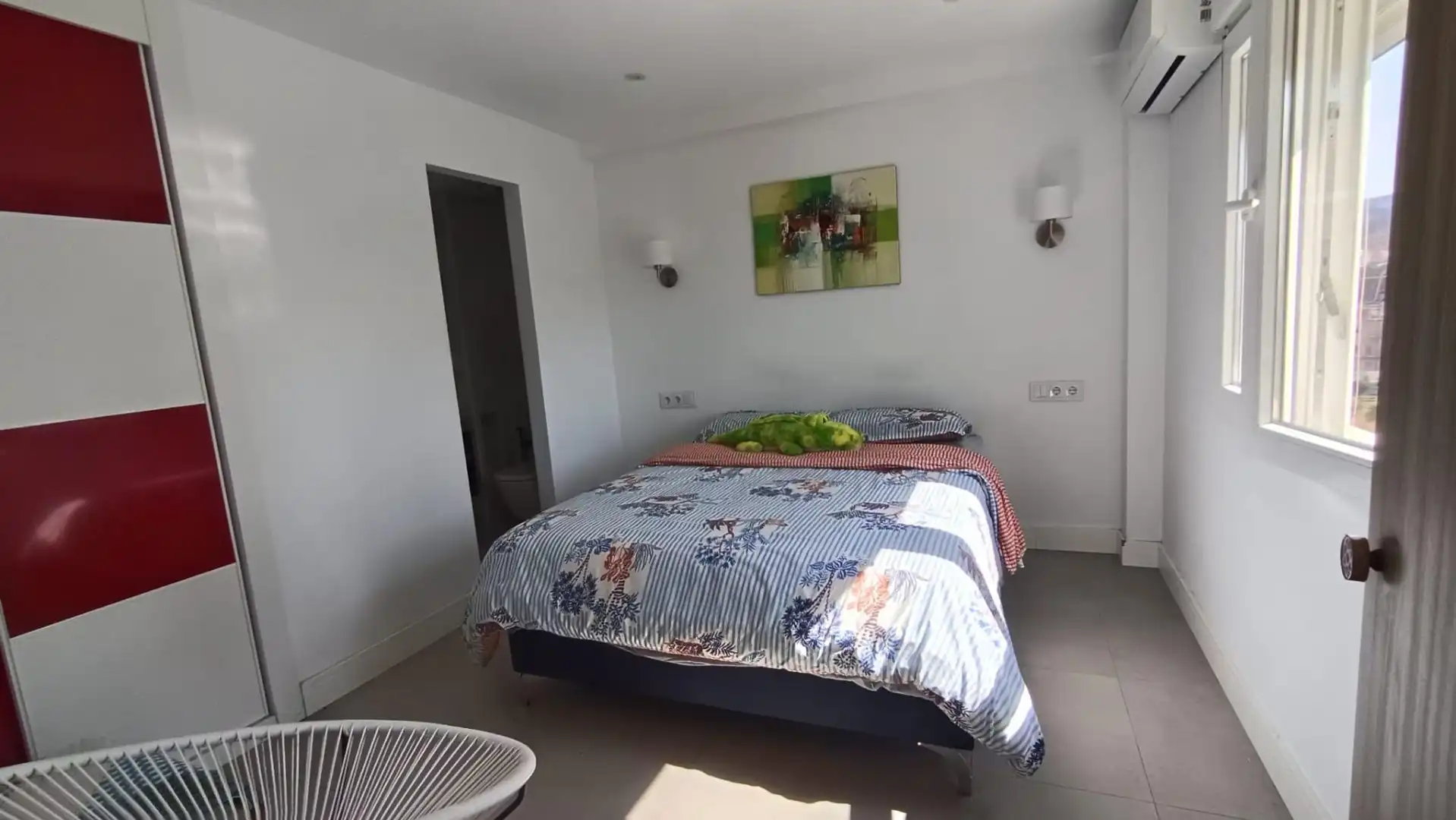 Bedroom of Flat for sale in Málaga  with Air Conditioner, Private garden and Terrace