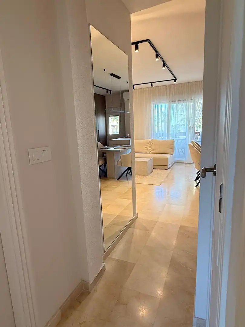 Sala d'estar de Apartament en venda en Orihuela amb Aire condicionat, Jardí privat i Terrassa