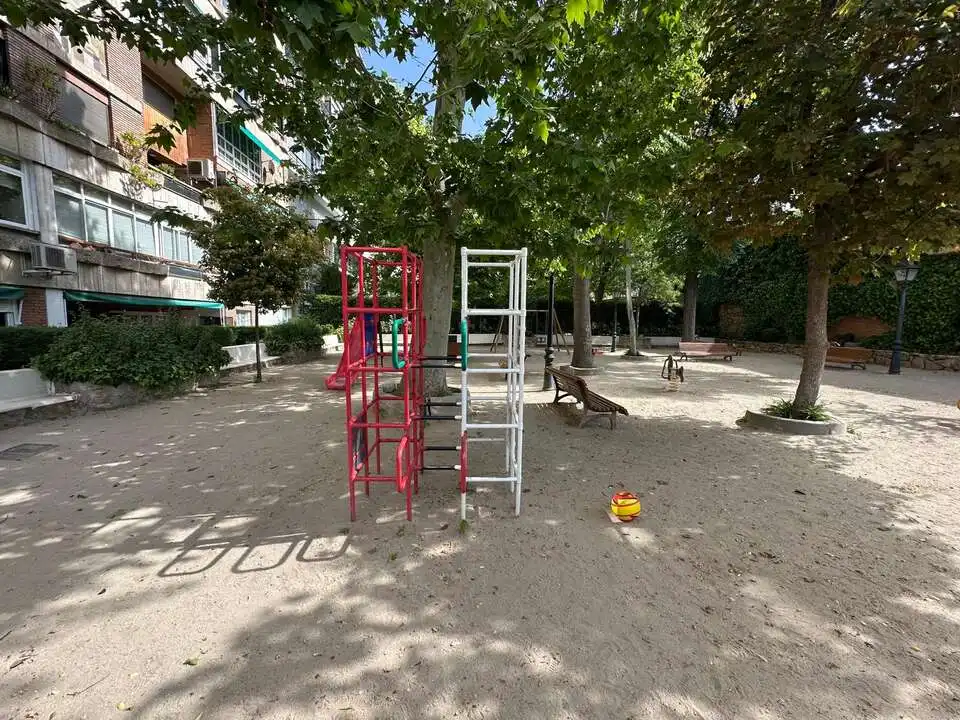 Parking of Flat for rent in Madrid  with Heating, Private garden and Swimming Pool