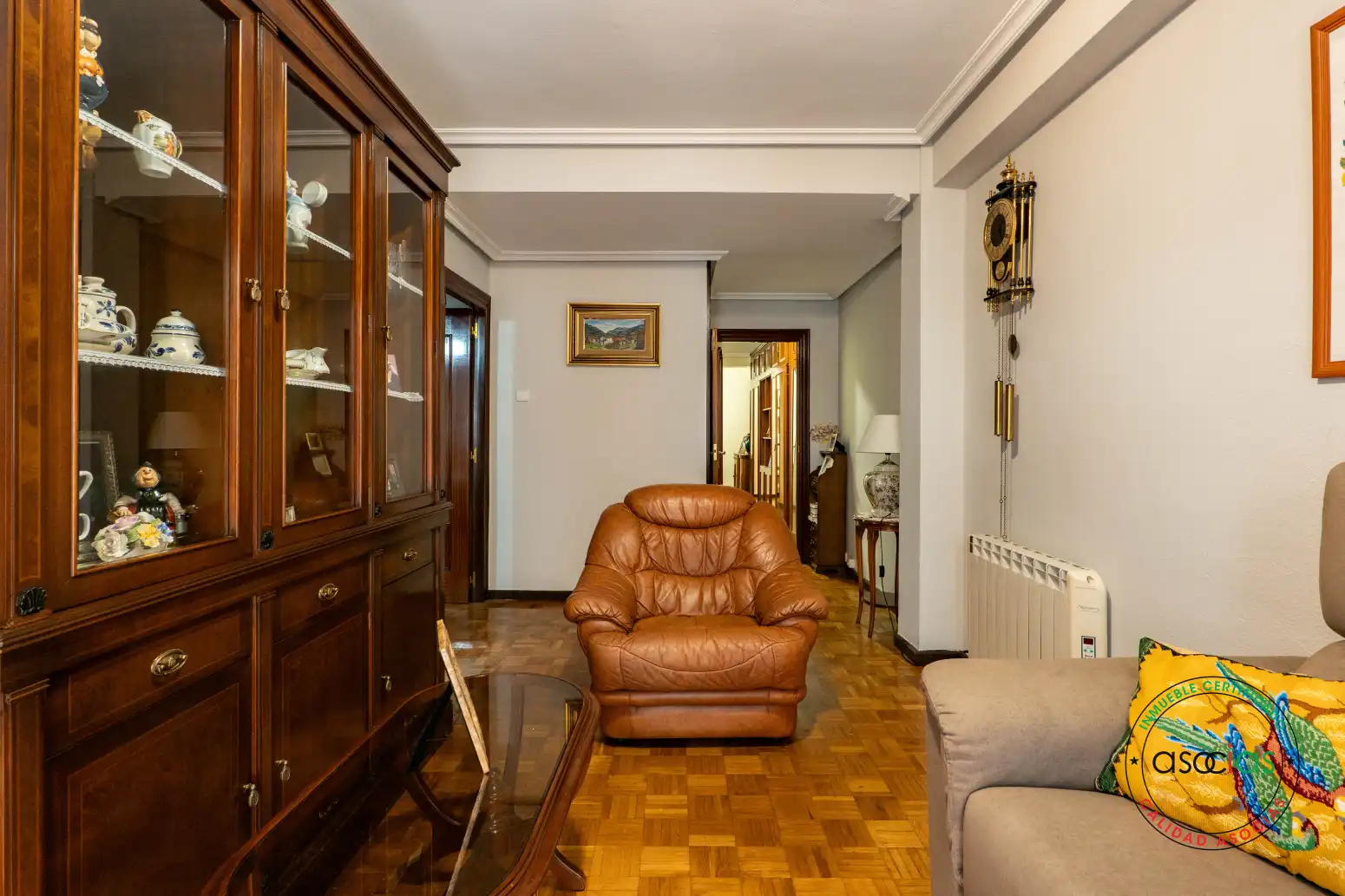 Living room of Flat for sale in Gijón   with Heating and Terrace