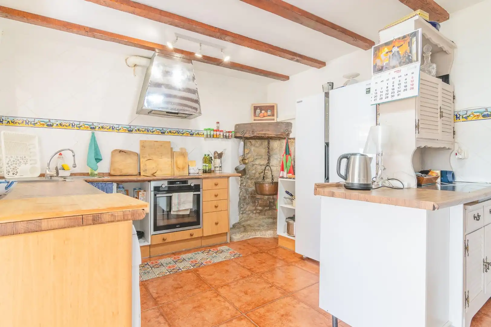 Cocina de Finca rústica en venta en Eslava con Jardín privado, Terraza y Trastero