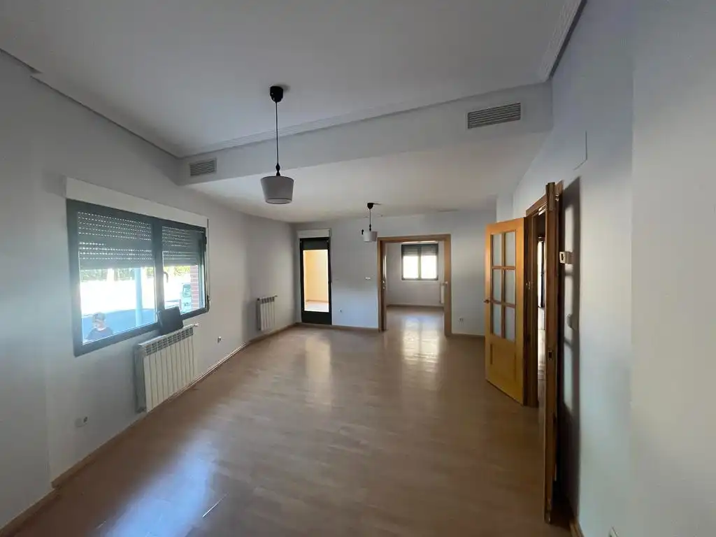 Sala d'estar de Casa o xalet de lloguer en Albacete amb Calefacció, Parquet i Terrassa