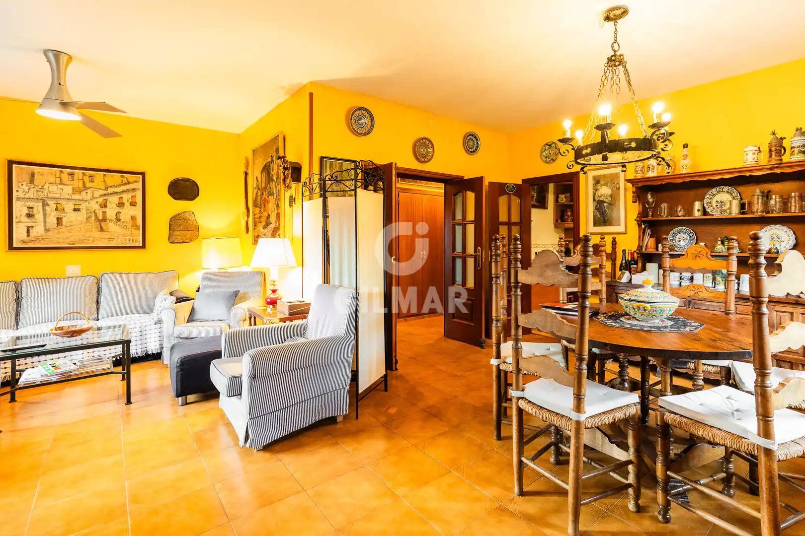 Sala de estar de Casa o chalet en venta en Hoyo de Manzanares con Calefacción, Jardín privado y Piscina
