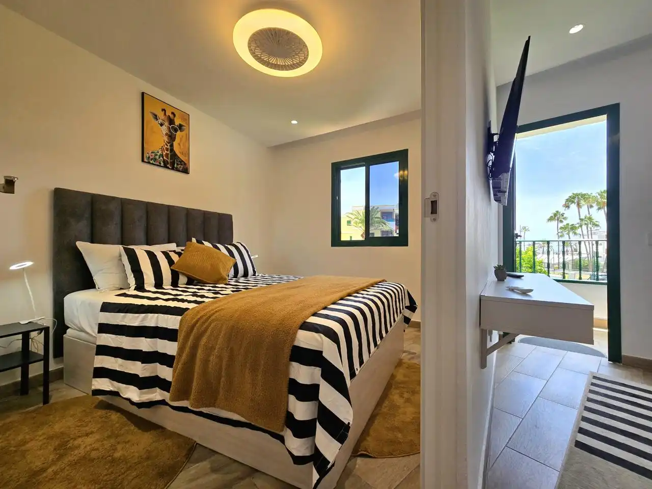Schlafzimmer von Wohnungen zur Miete in San Bartolomé de Tirajana mit Terrasse, Möbliert und Balkon