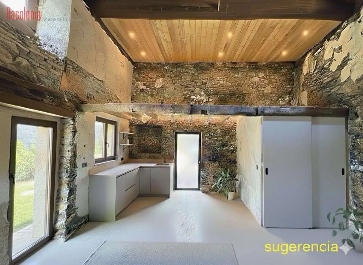 Cocina de Finca rústica en venta en As Pontes de García Rodríguez 