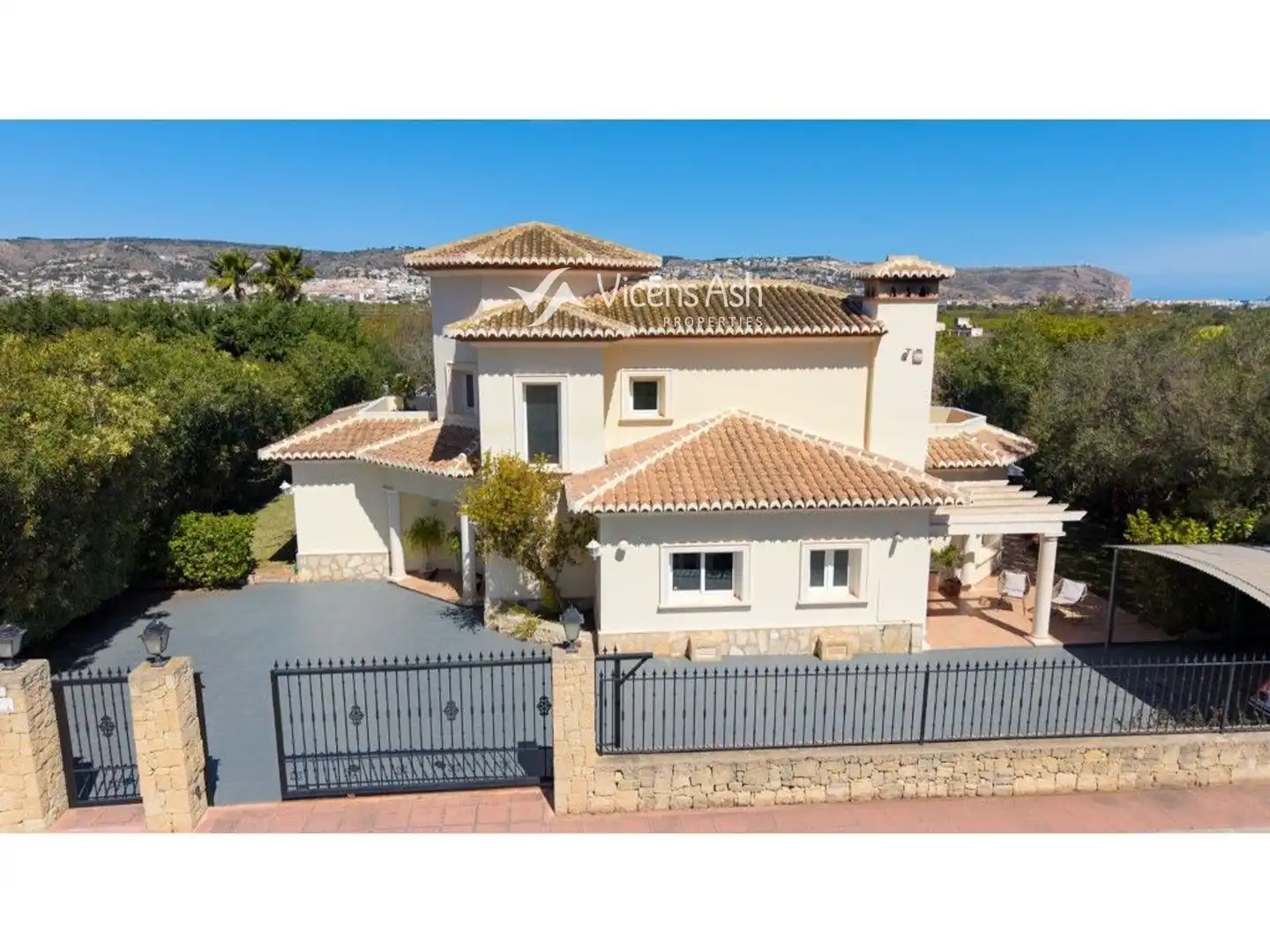 Exterior view of Houses for sale in Jávea / Xàbia  with Air Conditioner, Terrace and Swimming Pool