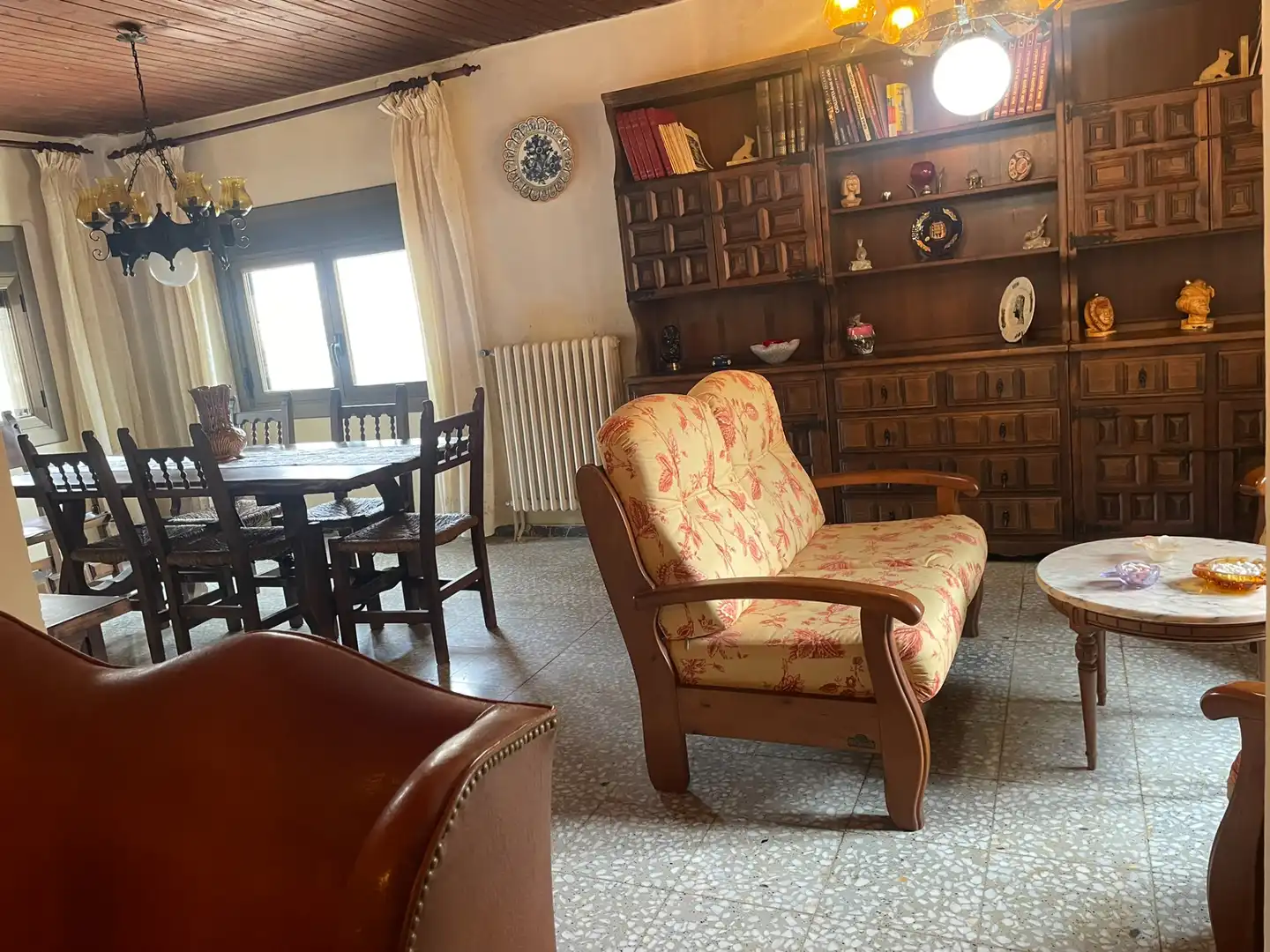 Living room of Houses for sale in La Pobla de Cérvoles  with Heating, Terrace and Furnished