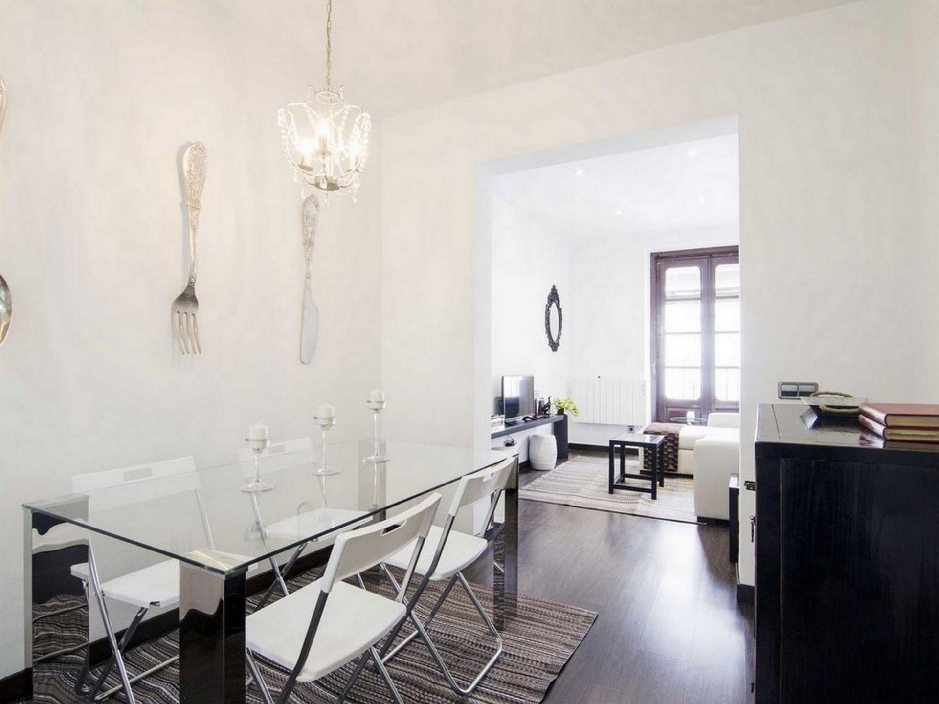 Dining room of Flat to rent in Castelldefels  with Air Conditioner, Furnished and TV