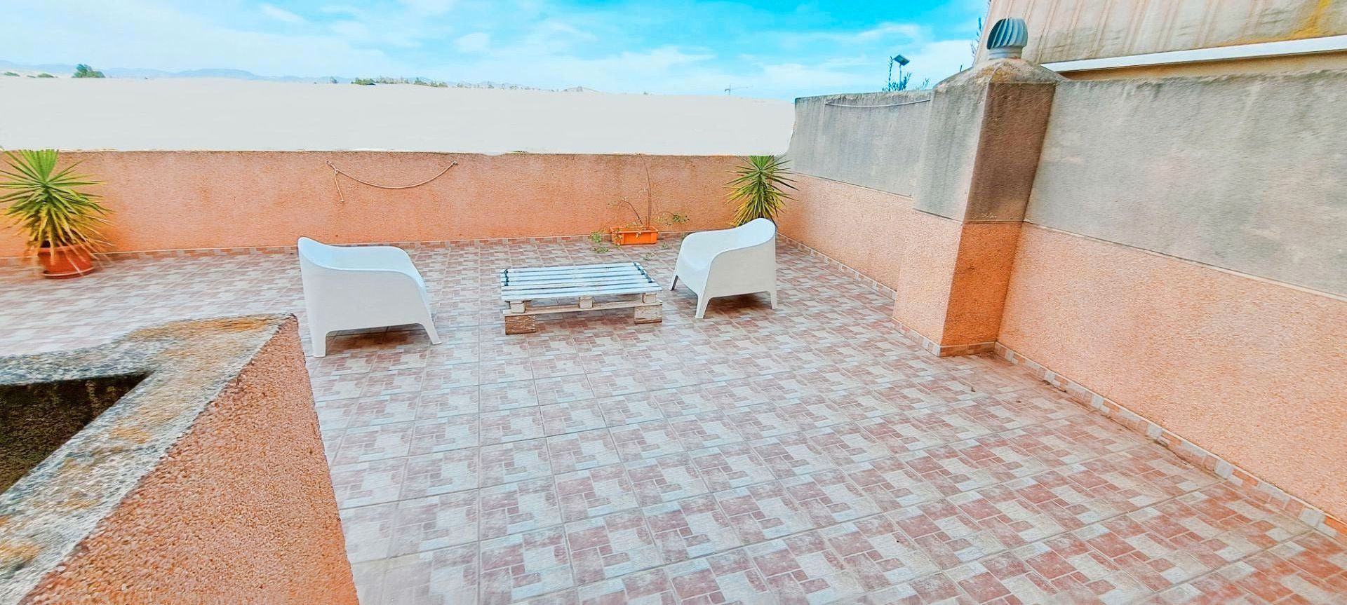 Terraza de Piso de alquiler en Málaga Capital con Aire acondicionado, Terraza y Amueblado