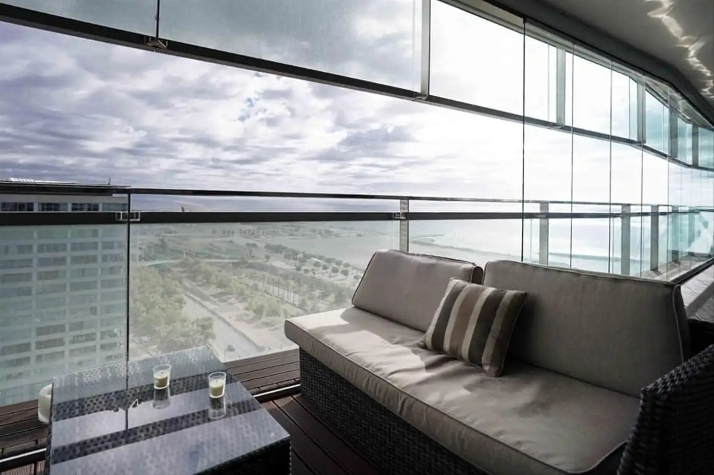 Terraza de Piso de alquiler en Barcelona con Aire acondicionado, Calefacción y Terraza