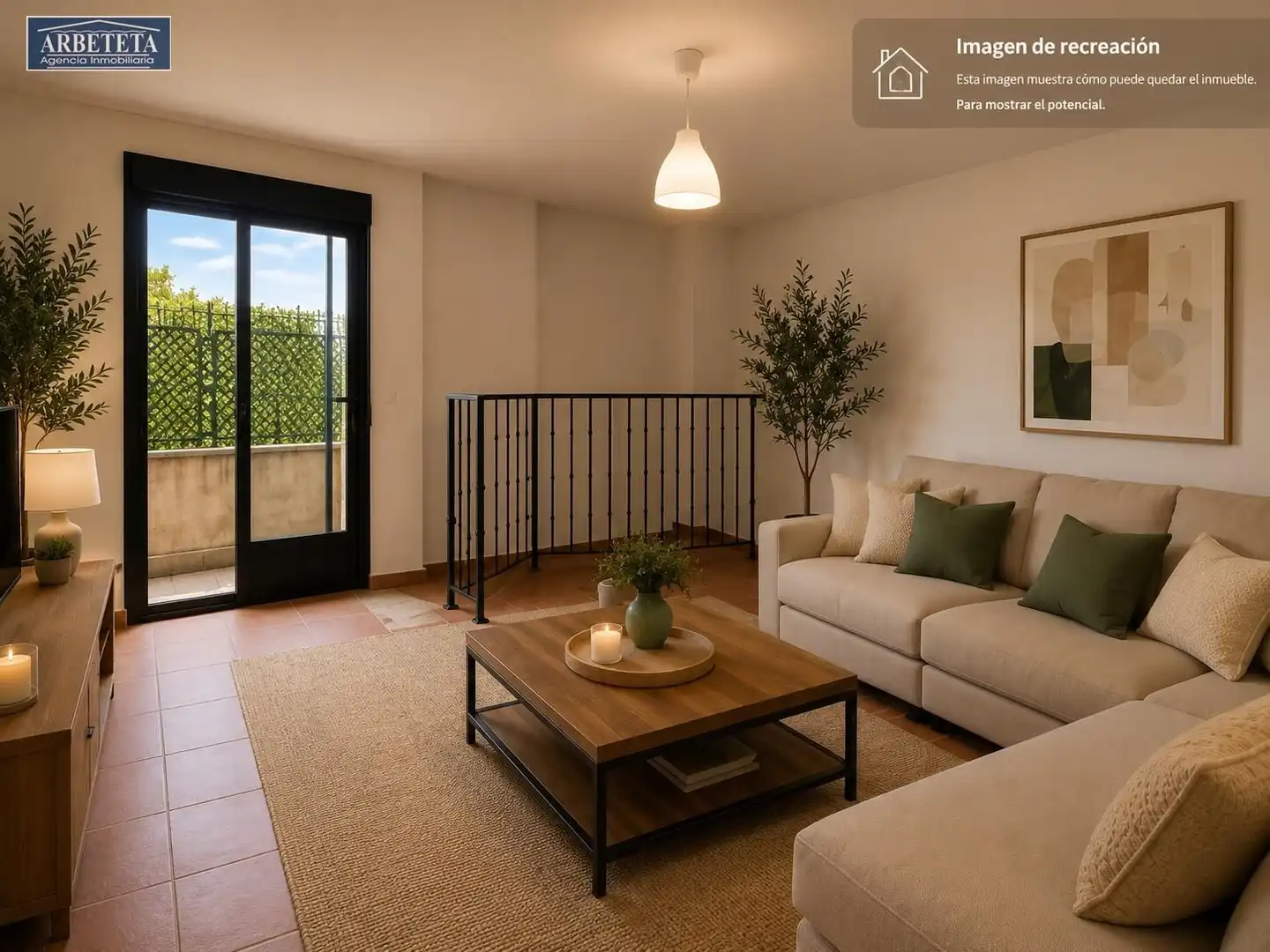 Sala d'estar de Planta baixa en venda en Humanes amb Calefacció, Terrassa i Alarma