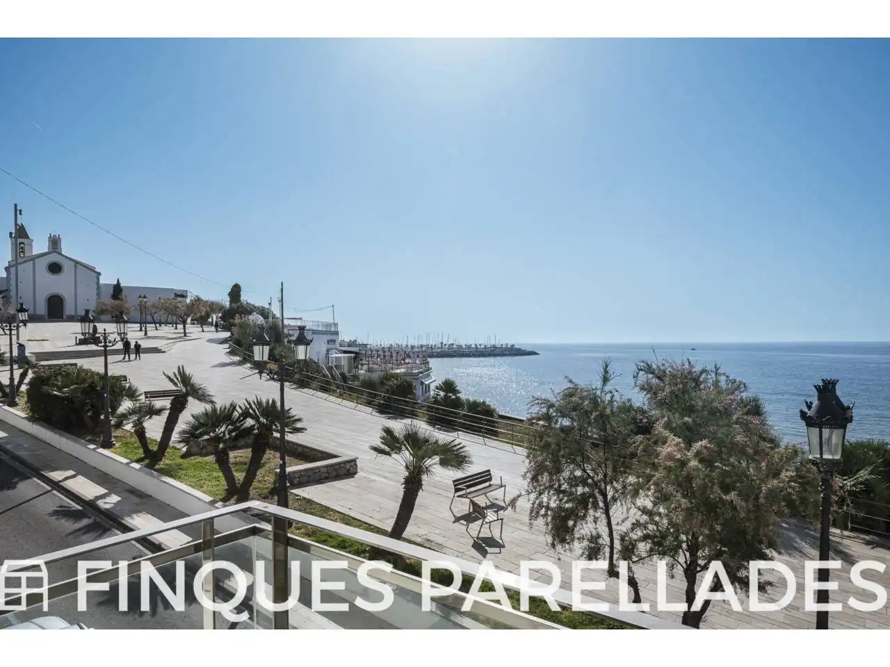 Terrace of Flat for sale in Sitges  with Air Conditioner, Heating and Parquet flooring