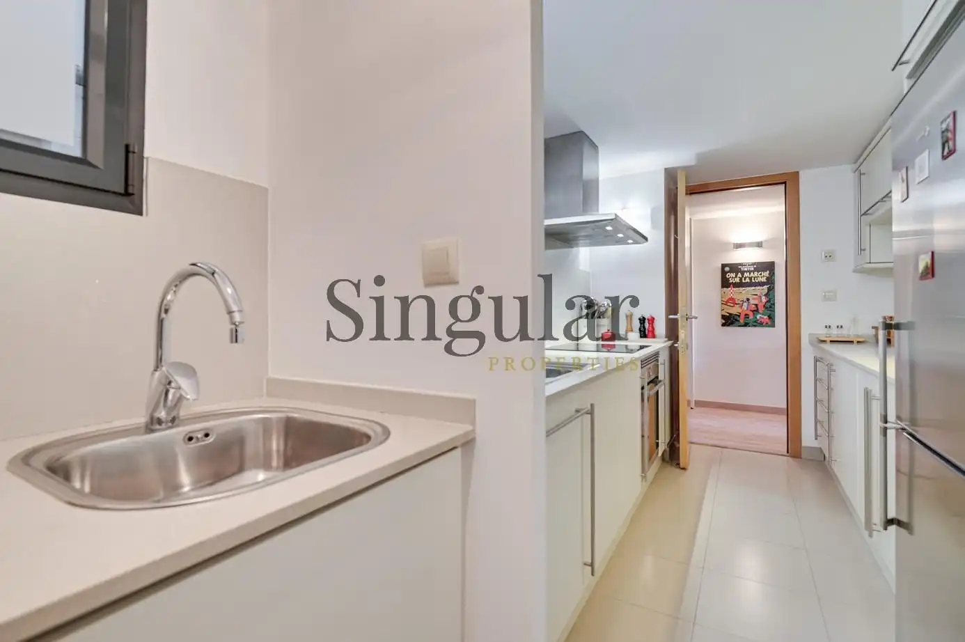 Cuina de Dúplex en venda en Barcelona amb Aire condicionat, Calefacció i Parquet