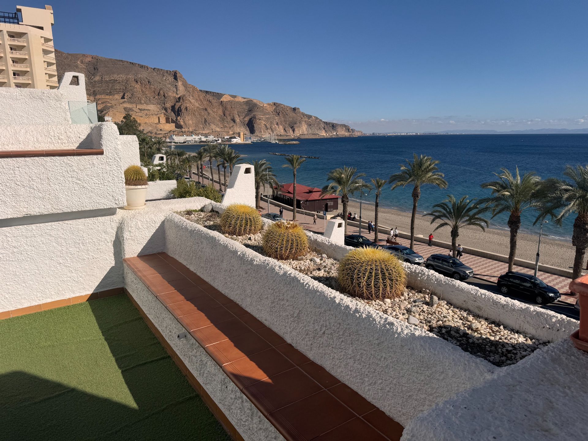 Terrace of Flat for sale in Roquetas de Mar  with Air Conditioner, Terrace and Community pool