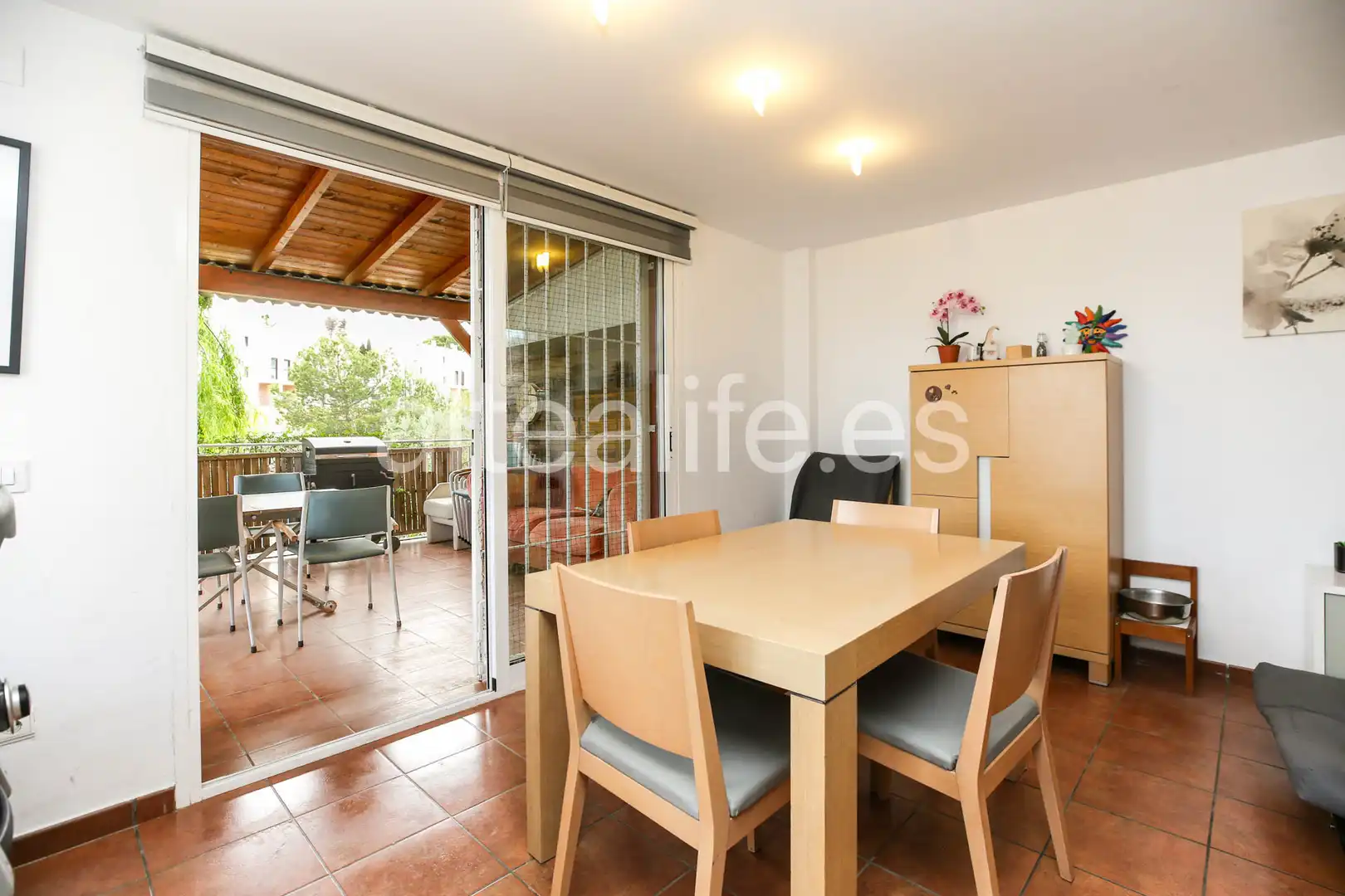 Terraza de Casa adosada en venta en La Nucia con Aire acondicionado, Jardín privado y Terraza