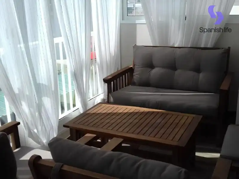 Terraza de Apartamento en venta en Valencia con Calefacción, Amueblado y Piscina comunitaria