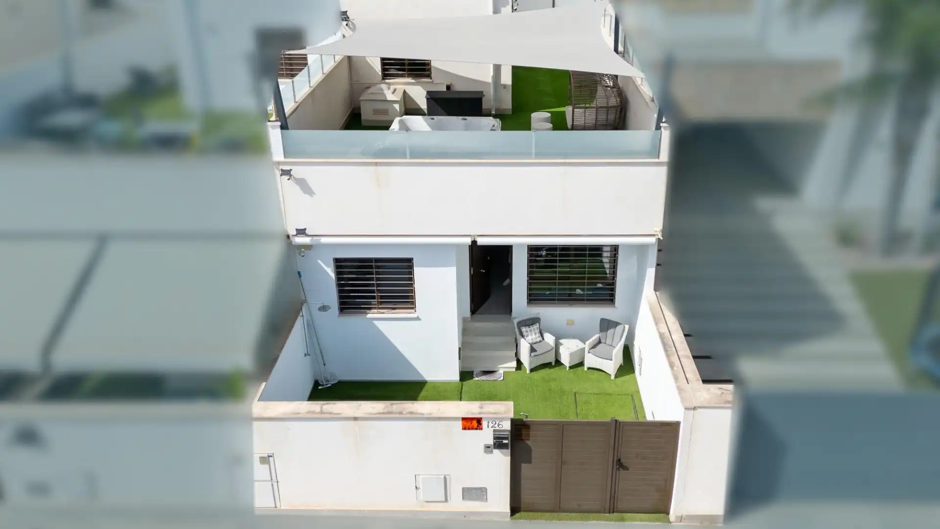 Exterior view of Houses for sale in San Pedro del Pinatar  with Air Conditioner, Heating and Private garden