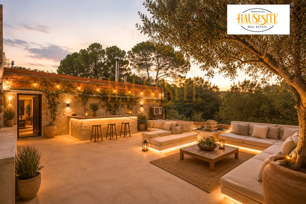 Terrace of Country homes for sale in Torrelavit  with Private garden, Terrace and Balcony