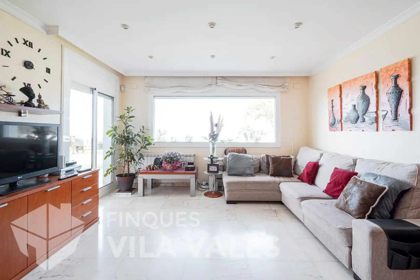 Sala de estar de Casa o chalet en venta en Caldes de Montbui con Aire acondicionado, Jardín privado y Terraza