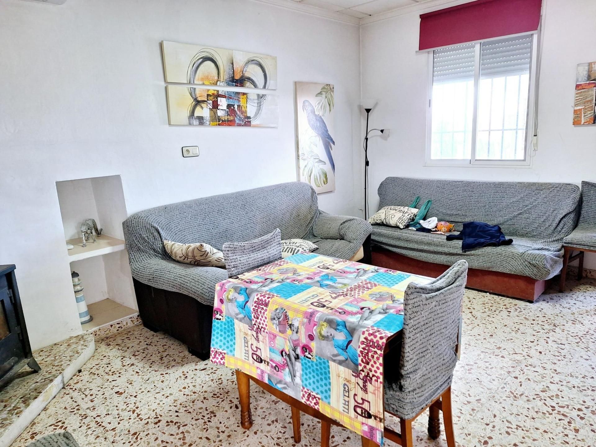 Living room of House or chalet for sale in Caudete  with Air Conditioner, Terrace and Swimming Pool