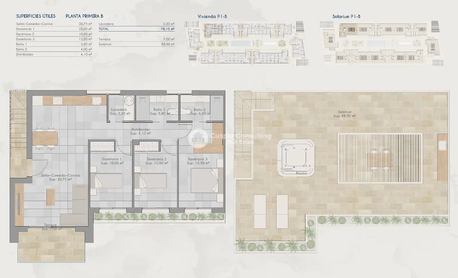 Apartamento en venta en Torre-Pacheco con Aire acondicionado, Calefacción y Jardín privado