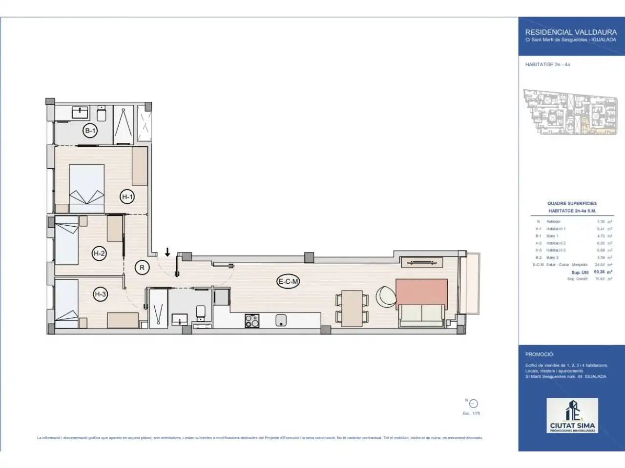 Appartement avec terrasse à vendre à Calle St Martí Sesgueioles, imagen 6