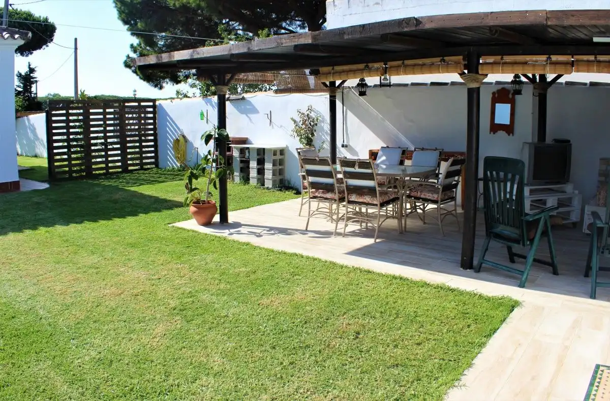Terrassa de Casa o xalet de lloguer en Chiclana de la Frontera amb Jardí privat, Terrassa i Piscina