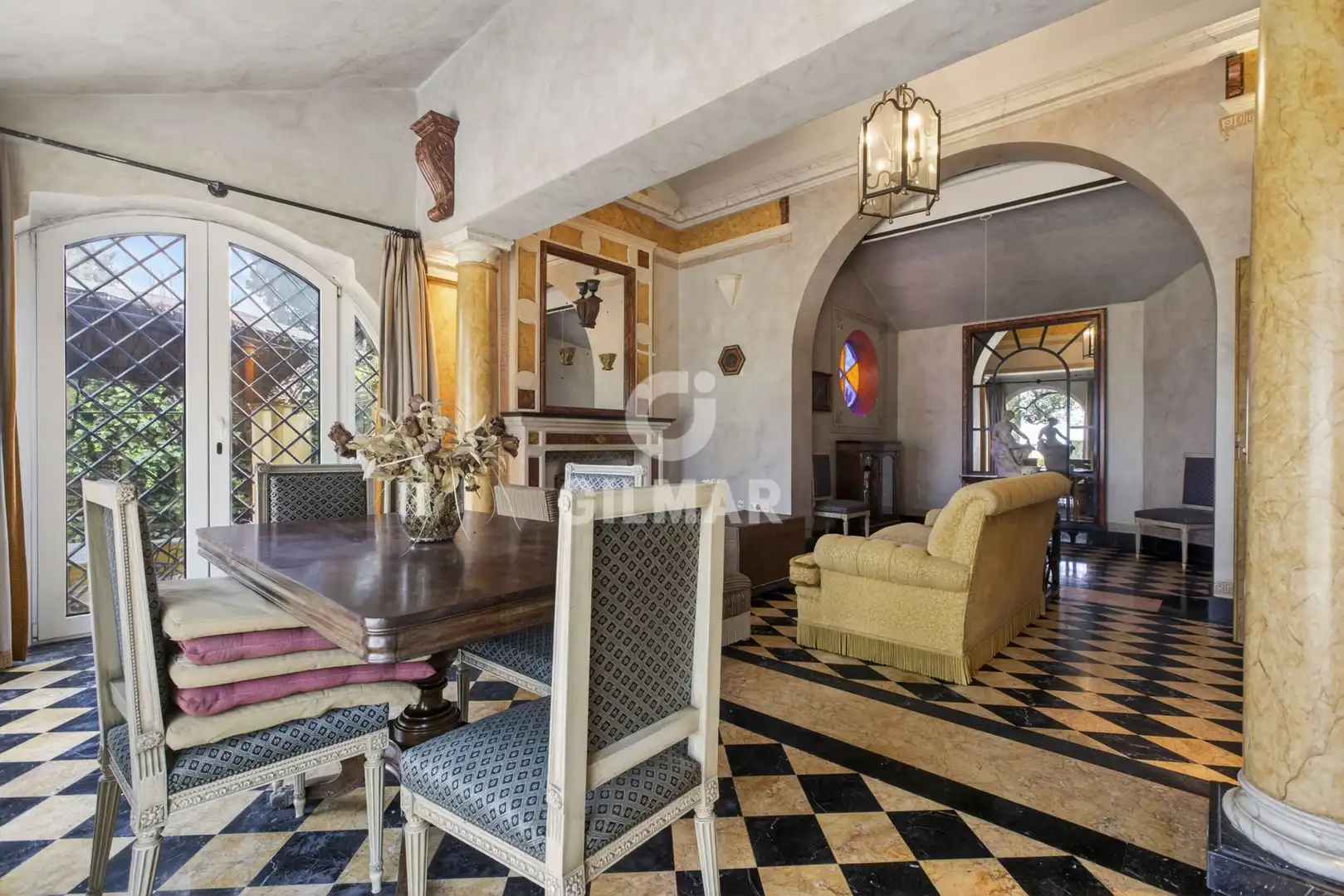 Dining room of Houses for sale in Tomares  with Heating, Private garden and Swimming Pool