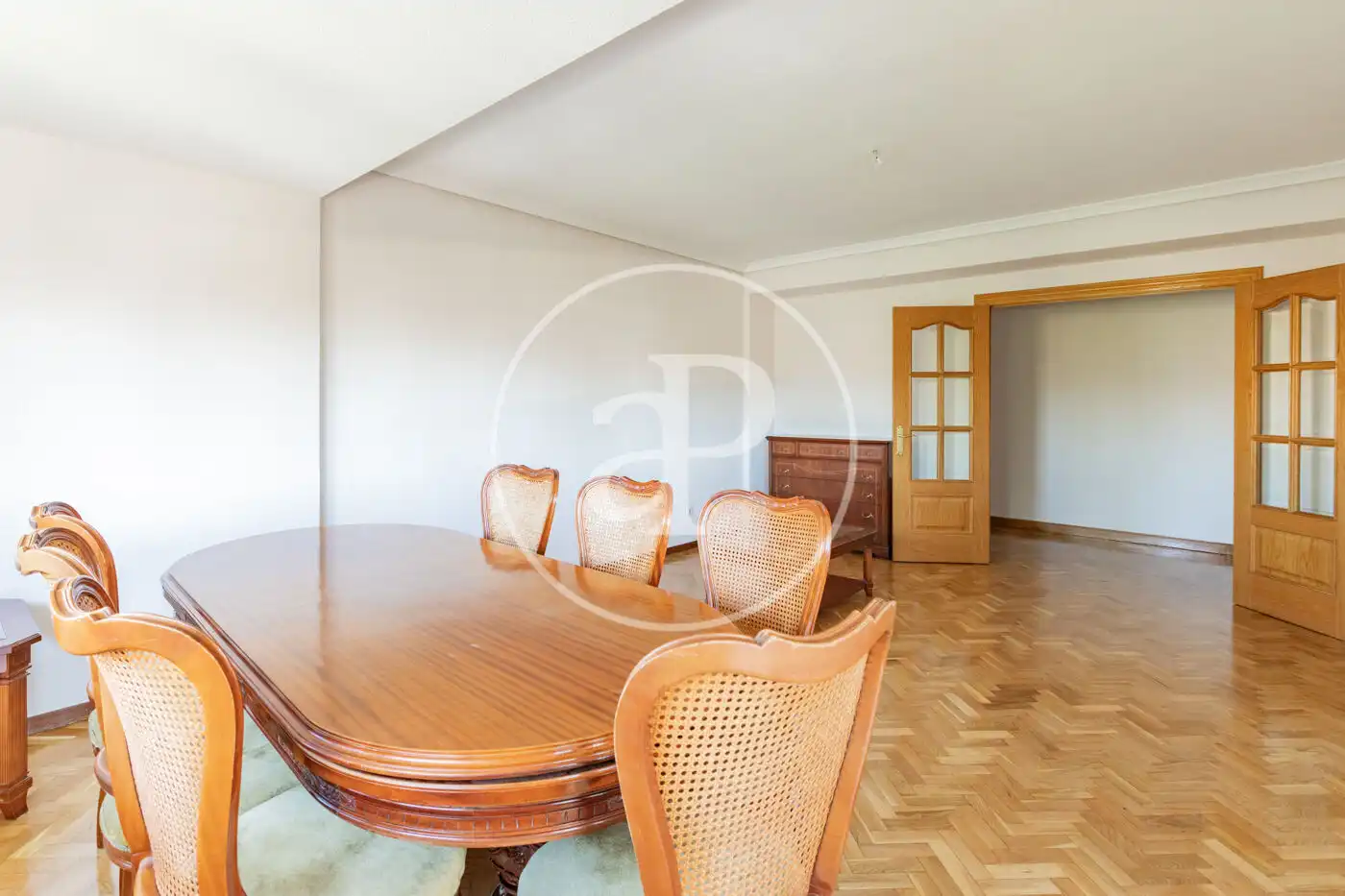 Dining room of Flat for rent in Madrid  with Air Conditioner, Heating and Private garden