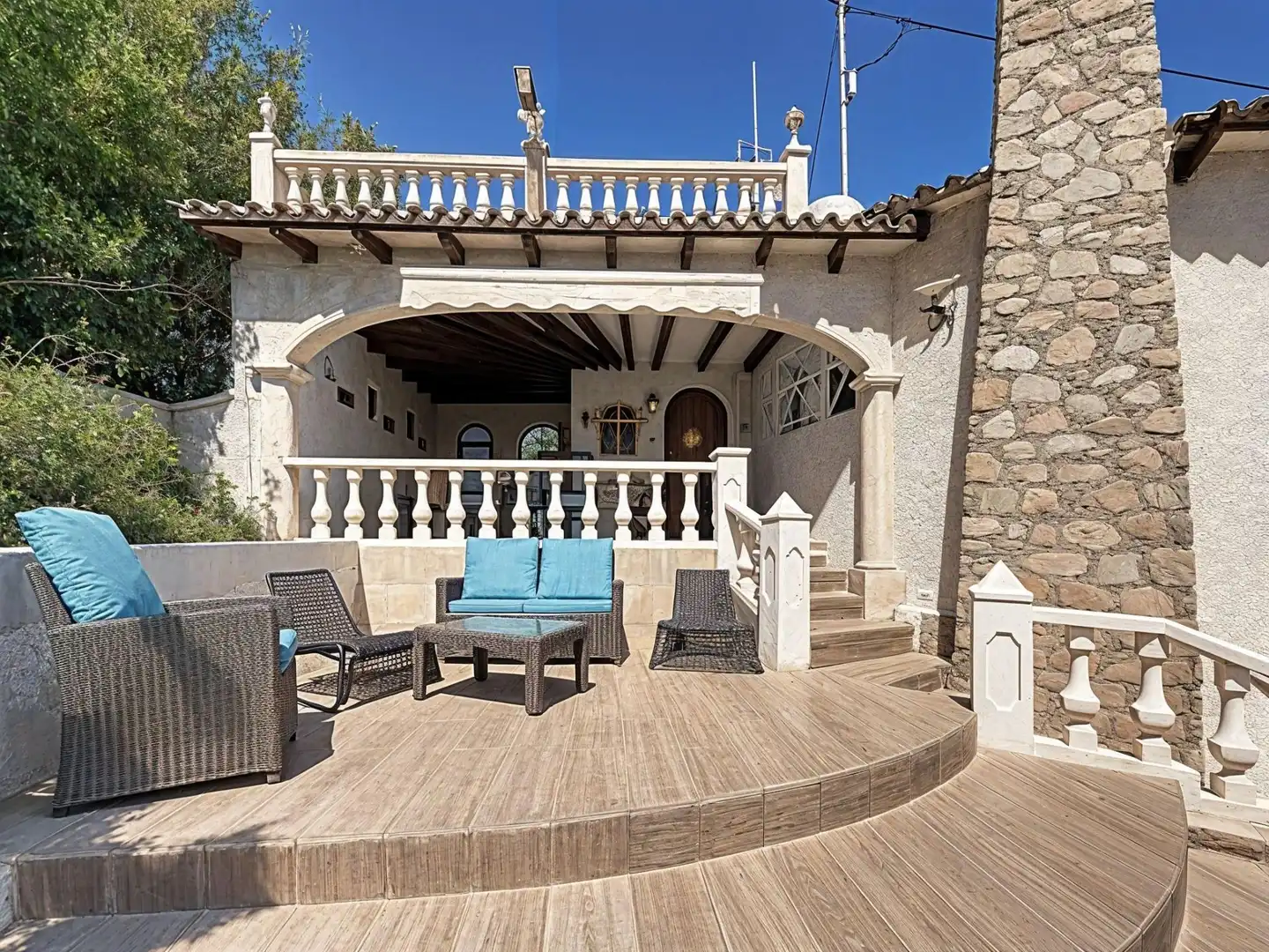 Terraza de Casa o chalet en venta en Calpe / Calp con Aire acondicionado, Calefacción y Jardín privado