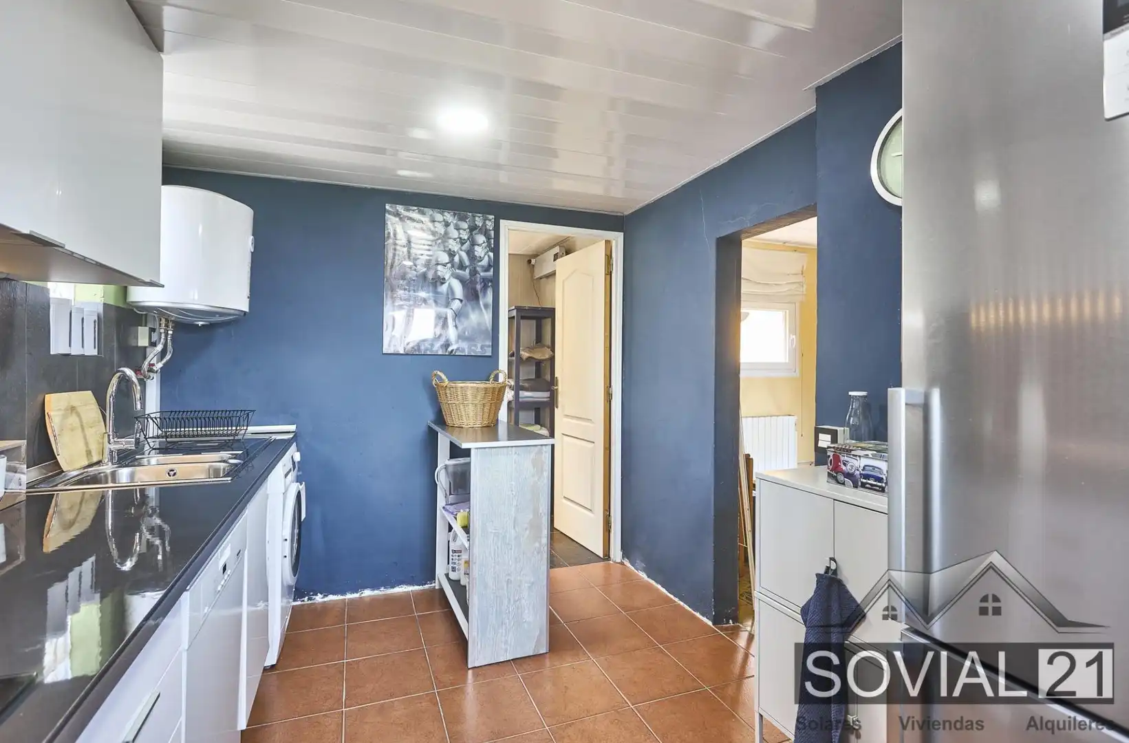 Cocina de Casa o chalet en venta en Barcelona con Calefacción, Jardín privado y Terraza